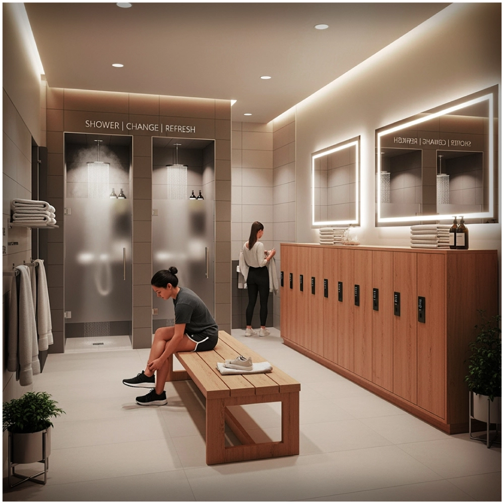 Dedicated Shower & Changing Rooms